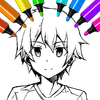 Desenhos de meninos de anime para colorir