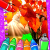 Jogo de colorir outono