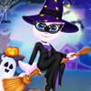 Preparação para o Halloween da Cat Girl