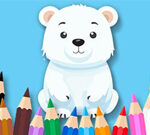 Livro de colorir: Urso polar