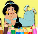 Livro de colorir: Princesa Jasmine